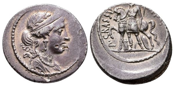 P. Licinius Crassus M.f., Rome, 55 BC. AR Denarius (20 mm, 3.79 g).