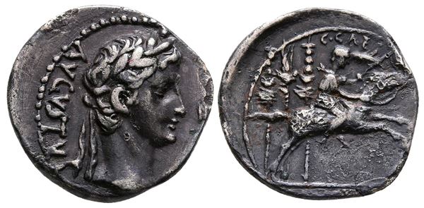 Augustus (27 BC-AD 14). AR Denarius (19 mm, 3.82 g).