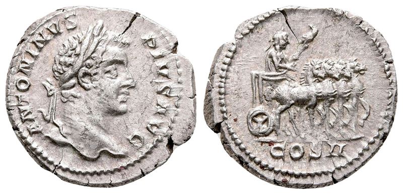 Caracalla (198-217). Ar Denarius (19 MM, 3.59 G).