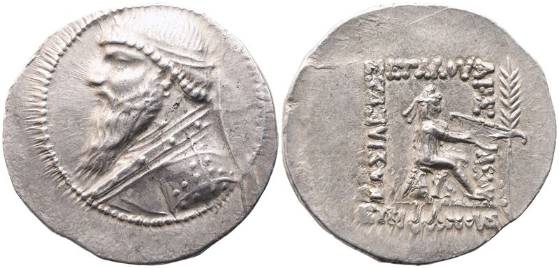 Kings Of Parthia. Mithridates II (121-91 Bc), Tetradrachm, Seleukia On The Tigris, C. 119-109 Bc;...