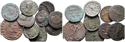 Lot Of 10 Roman Imperial Æ Coins, To Be Catalogued. Lot Sold As Is, No Return