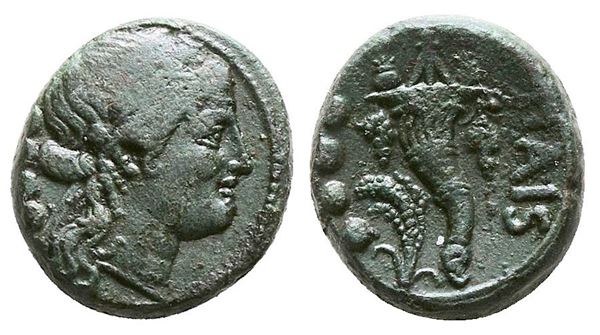 Northern Lucania, Paestum, 218-201 BC. Æ Triens (17mm, 5.32g).