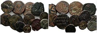 Lot Of 12 Byzantine Æ Coins, To Be Catalog. Lot Sold As Is, No Return