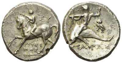 Calabria, Tarentum (C. 272-240 Bc), Stater; Ar (6,21 G; 19,8 MM)