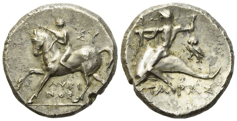 Calabria, Tarentum (C. 272-240 Bc), Stater; Ar (6,21 G; 19,8 MM)