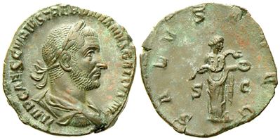 Trebonianus Gallus (251-253), Sestertius, Rome, Ad 251-253; Æ (g 14,80; MM 29)