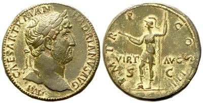 Hadrian (117-138), Sestertius, Rome, Ad 119-123; Æ (g 28,56; MM 33)