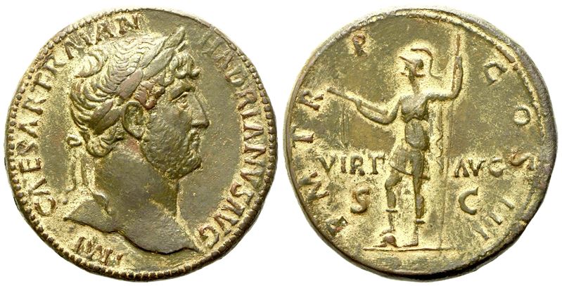 Hadrian (117-138), Sestertius, Rome, Ad 119-123; Æ (g 28,56; MM 33)