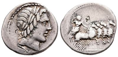 Gargilius, Ogulnius And Vergilius, Rome, C. 86 Bc. Ar Denarius (20 MM, 3.61 G).