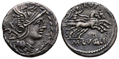 M. Lucilius Rufus, Rome, 101 Bc. Ar Denarius (19 MM, 3.23 G).