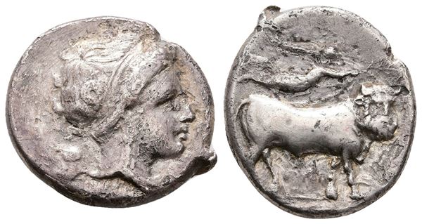 Southern Campania, Neapolis, c. 320-300 BC. AR Didrachm (22 mm, 6.75 g).
