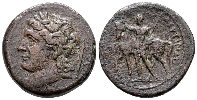 Sicily, Messana, The Mamertinoi, C. 220-200 Bc. Æ Pentonkion (26 MM, 10.33 G).