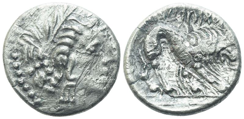 Celtic Gaul, Insubres, Imitation of Massalia. Drachm, c. 200-150; AR (1,87 g; 16 mm)