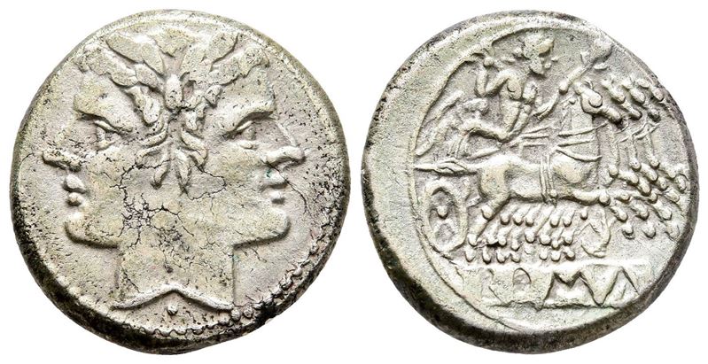 Anonymous, Rome, C. 225-212 Bc. Ar Quadrigatus (20 MM, 6.45 G).
