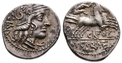 M. Calidius, Q. Metellus, And Cn. Fulvius, Rome, 117-116 Bc. Ar Denarius (19 MM, 3.96 G).