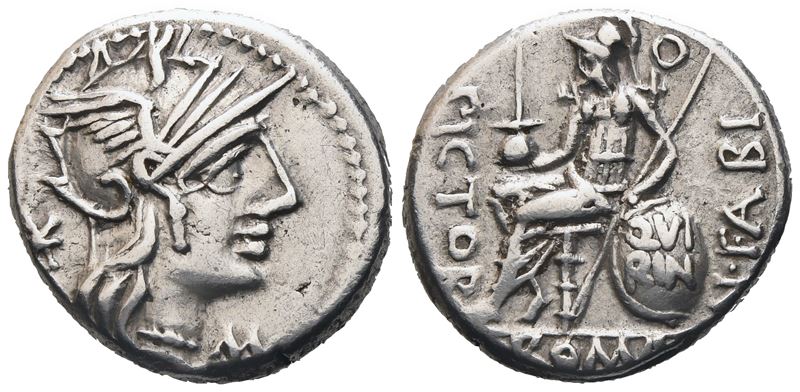 N. Fabius Pictor, Denarius, 126 BC; AR (3,91 g; 16 mm; 12 h)
