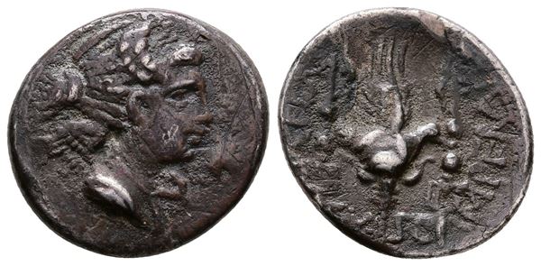 C. Valerius Flaccus, Massalia, 82 BC. AR Denarius (20 mm, 3.92 g).