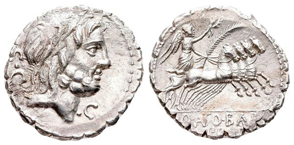 Q. Antonius Balbus, Rome, 83-82 BC. AR Serrate Denarius (17 mm, 3.66 g).