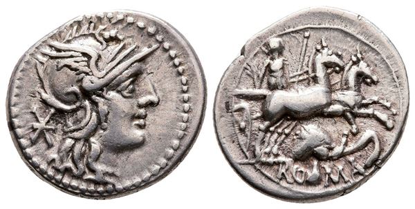 L. Caecilius Metellus Diadematus, Rome, 128 BC. AR Denarius (20 mm, 3.86 g).  - Auction Greek, Roman and Byzantine Coins	 - Bertolami Fine Art - Prague