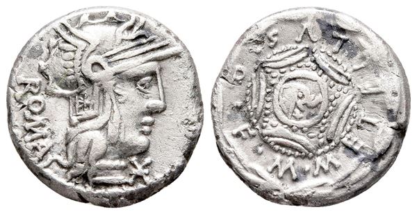 M. Caecilius Q.f. Q.n. Metellus, Rome, 127 BC. AR Denarius (17 mm, 3.77 g).