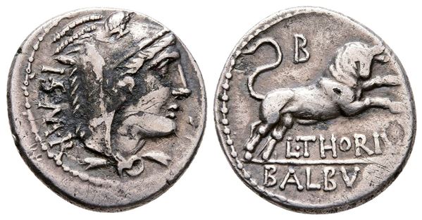 L. Thorius Balbus, Rome, c. 105 BC. AR Denarius (19 mm, 2.96 g).