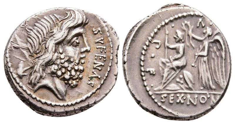 M. Nonius Sufenas, Rome, 57 Bc. Ar Denarius (19 MM, 4.05 G).