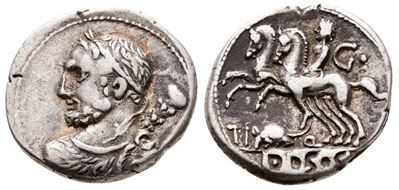 Ti. Quinctius, Rome, 112-111 Bc. Ar Denarius (20 MM, 3.90 G).