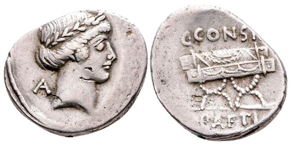 Roman Imperatorial, C. Considius Paetus, Rome, 46 BC. AR Denarius (20 mm, 3.90 g).