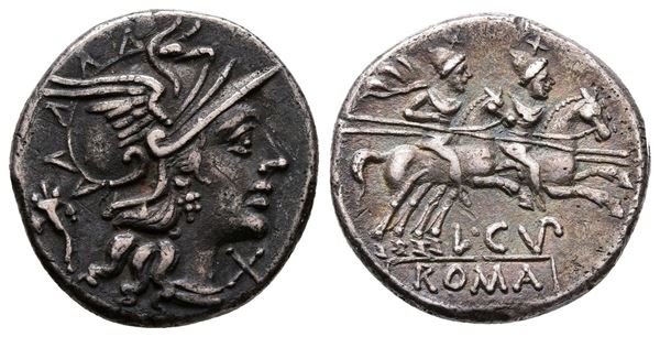 L. Cupiennius, Rome, 147 BC. AR Denarius (18 mm, 3.81 g).