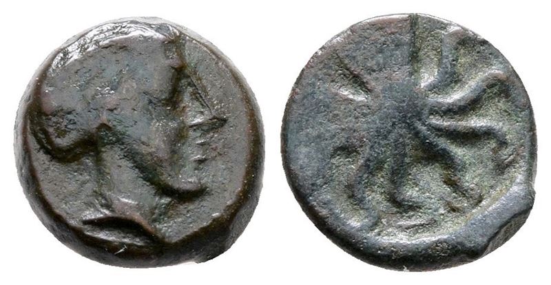 Sicily, Syracuse, C. 435-415 Bc. Æ Onkia (10 MM, 1.23 G).