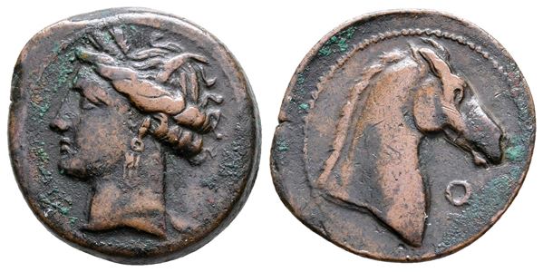 Carthaginian Domain, Sardinia, c. 264-241 BC. Æ (21 mm, 4.85 g).