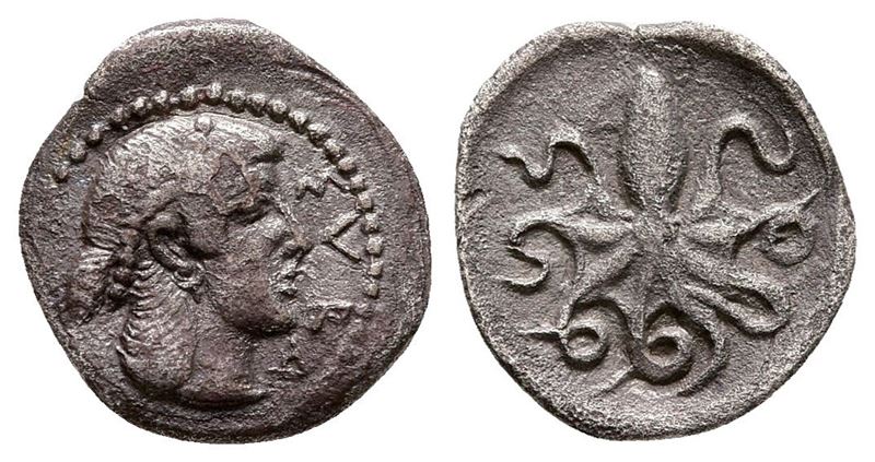 Sicily, Syracuse, C. 466-460 Bc. Ar Litra (12 MM, 0.77 G).