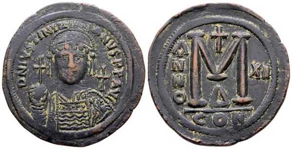 Justinian I (527-565). Æ 40 Nummi (40 mm, 22.86 g).