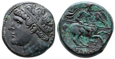 Sicily, Syracuse. Hieron II (275-215 Bc). Æ (26 MM, 17.85 G).