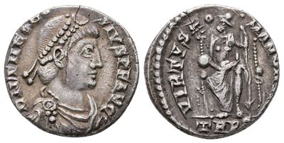 Theodosius i (379-395). Ar Siliqua (17 MM, 2.46 G).