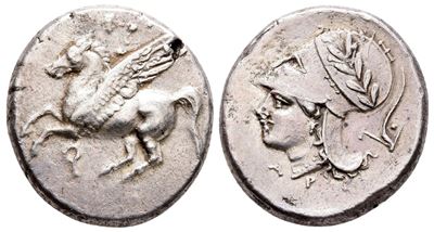Corinth, C. 350/45-285 Bc. Ar Stater (21 MM, 8.55 G).