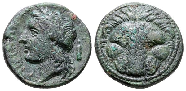 Bruttium, Rhegion, c. 351-280 BC. Æ (20 mm, 7.25 g).