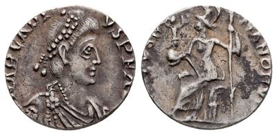 Arcadius (383-408). Ar Siliqua (15 MM, 1.05 G).