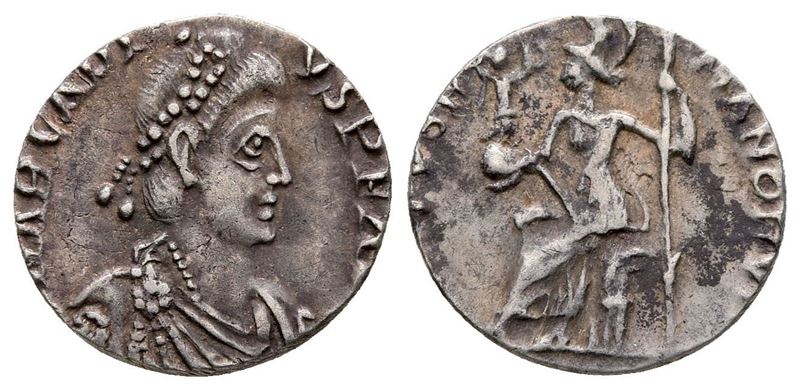 Arcadius (383-408). Ar Siliqua (15 MM, 1.05 G).