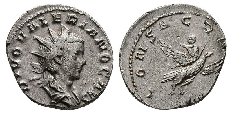 Divus Valerian II (died Ad 258). Ar Antoninianus (20mm, 3.56g).