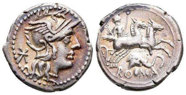 L. Caecilius Metellus Diadematus, Rome, 128 BC. AR Denarius (19 mm, 3.88 g).