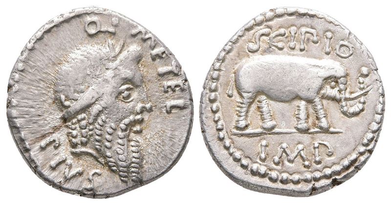 Q. Caecilius Metellus Pius Scipio, Military Mint Traveling With Scipio in Africa, 47- Spring 46 B...
