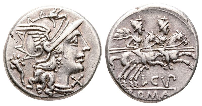 L. Cupiennius, Rome, 147 Bc. Ar Denarius (19 MM, 3.93 G).