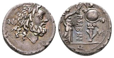 P. Sabinus, Rome, 99 Bc. Ar Quinarius (14 MM, 1.74 G).