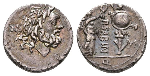 P. Sabinus, Rome, 99 BC. AR Quinarius (14 mm, 1.74 g).