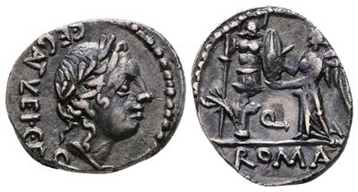 C. Egnatuleius C.f., Rome, 97 Bc. Ar Quinarius (16 MM, 1.95 G).
