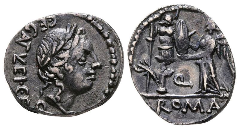 C. Egnatuleius C.f., Rome, 97 Bc. Ar Quinarius (16 MM, 1.95 G).