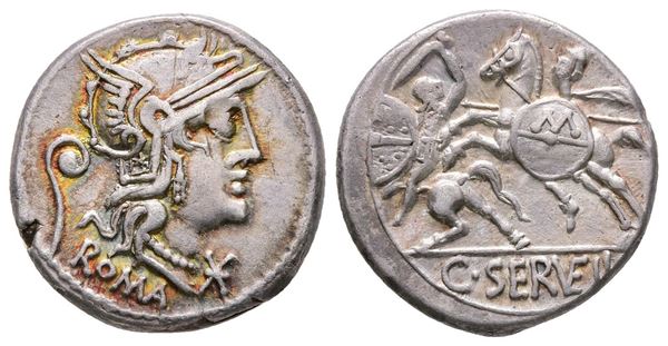 C. Servilius Vatia, Rome, 127 BC. AR Denarius (19 mm, 3.90 g).