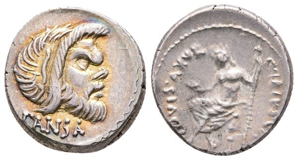 Roman Imperatorial, C. Vibius C.f. C.n. Pansa Caetronianus, Rome, 48 BC. AR Denarius (18 mm, 3.93 g).