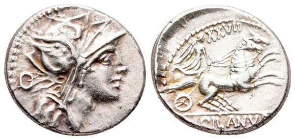 D. Silanus L.f., Rome, 91 BC. AR Denarius (19 mm, 3.96 g).